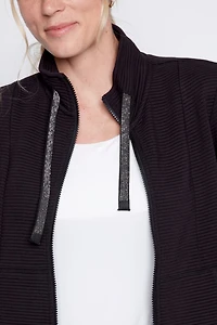 Ottoman knit jacket