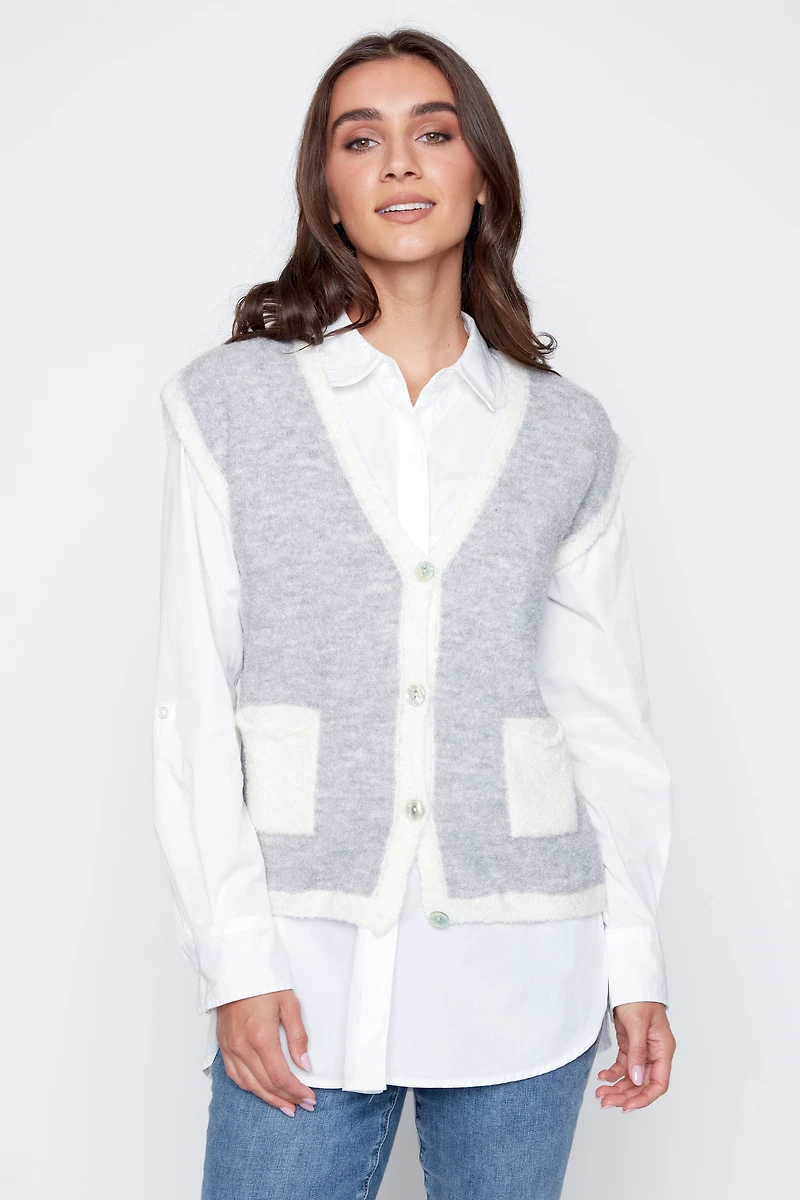 Two tone vest