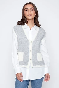 Two tone vest