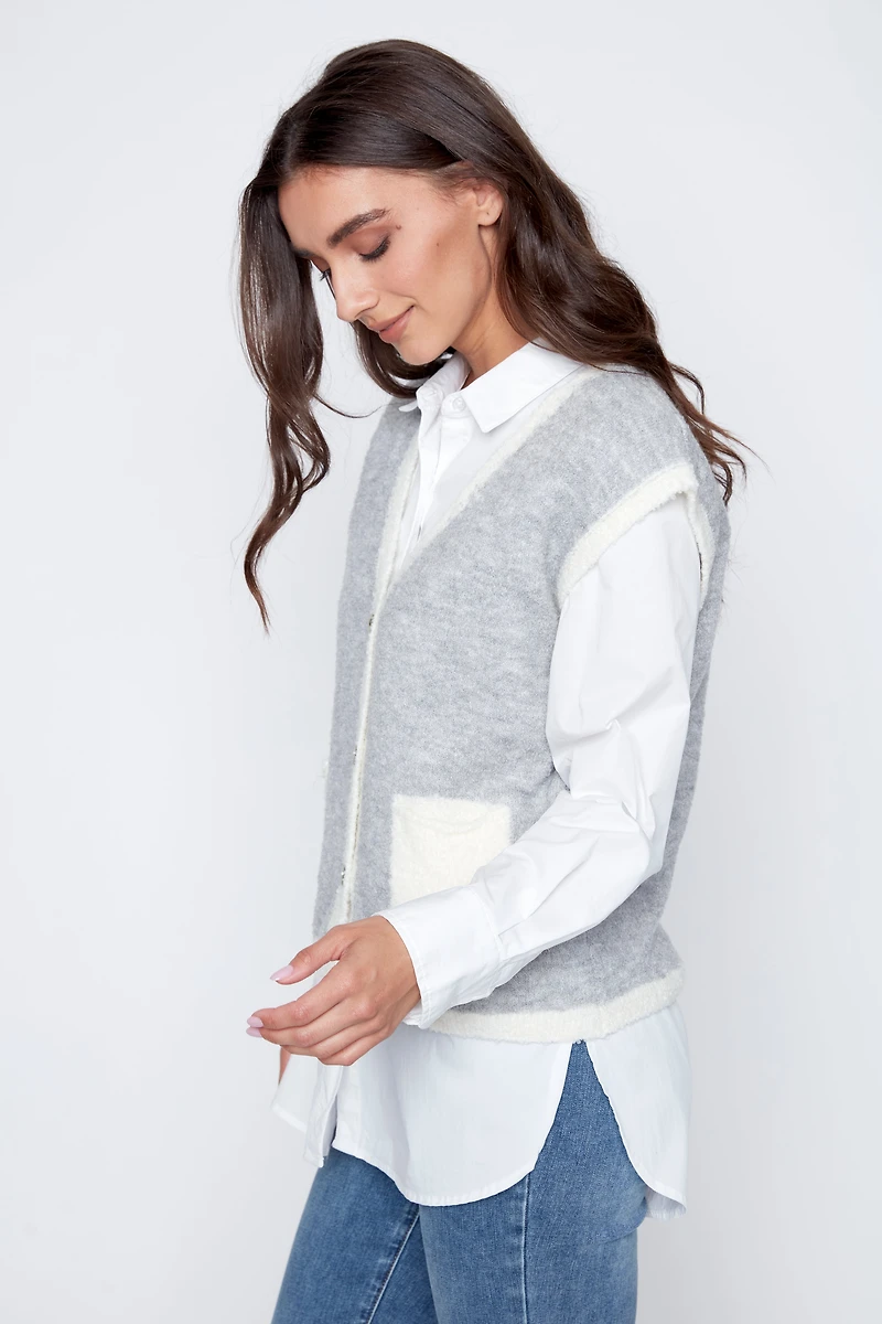 Two tone vest