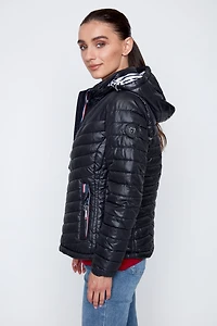 La veste matelassée à bordure contrastée