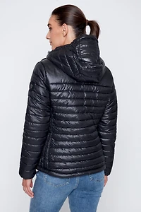 La veste matelassée à bordure contrastée