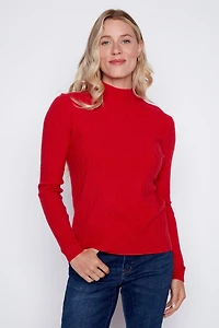 Mini cable sweater
