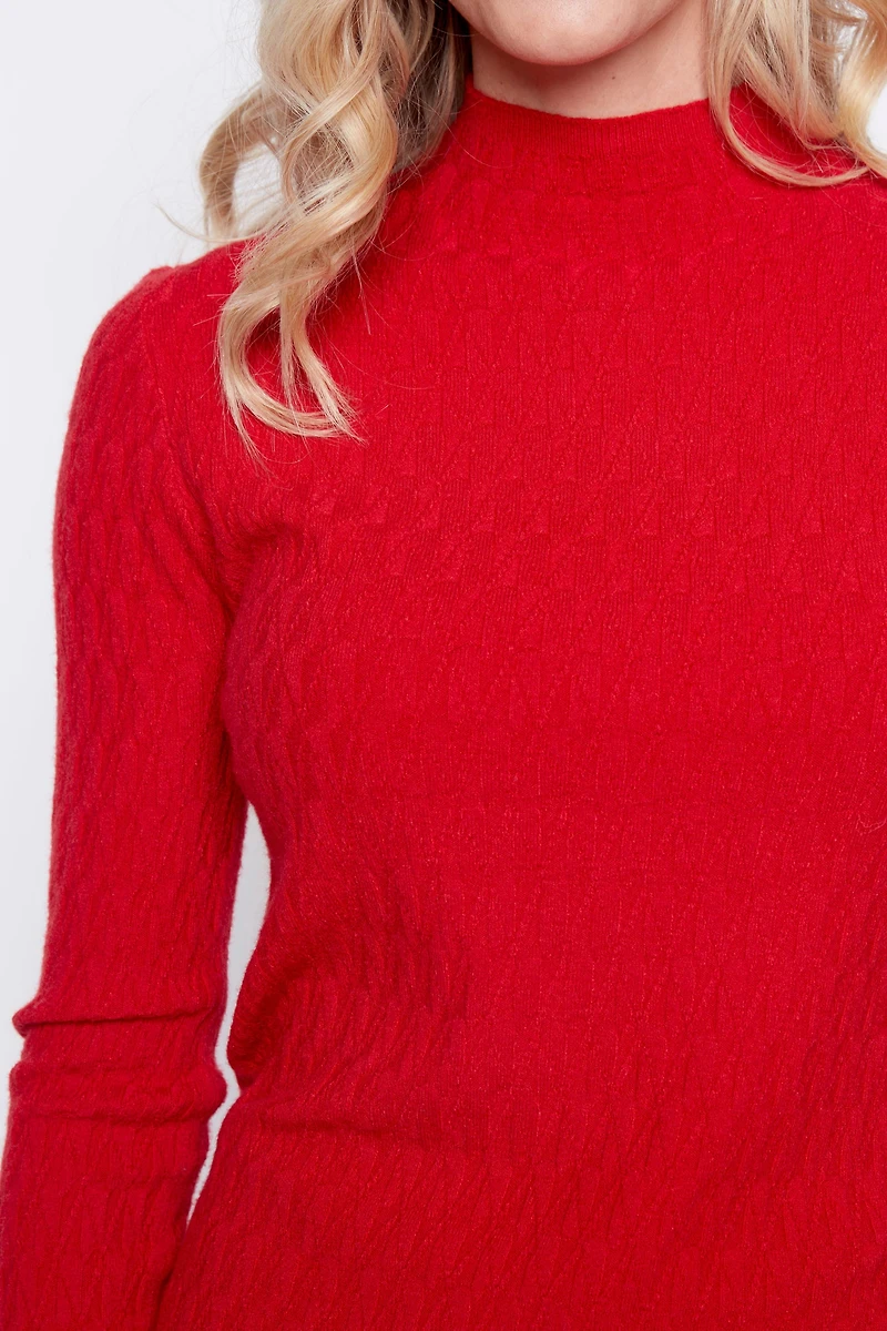 Mini cable sweater