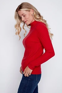 Mini cable sweater