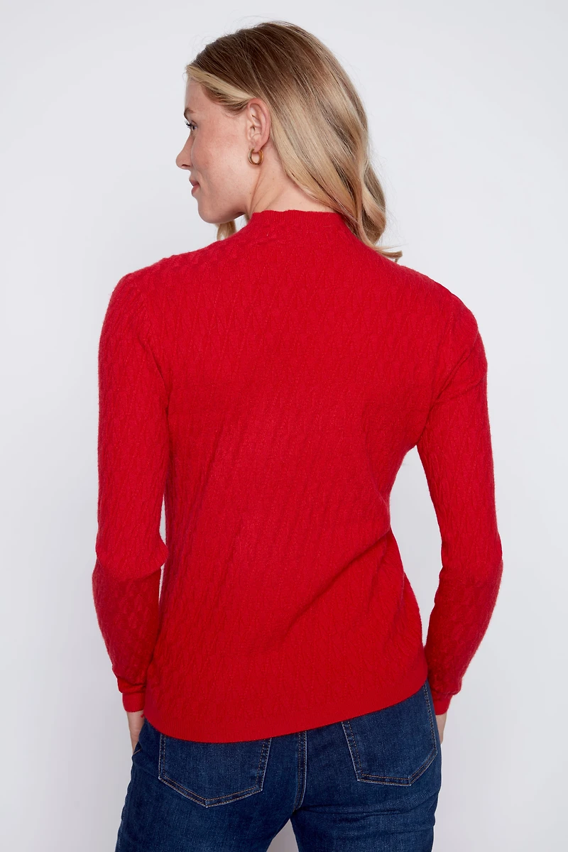 Mini cable sweater