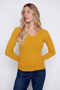 Mini cable sweater