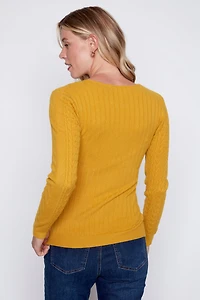 Mini cable sweater