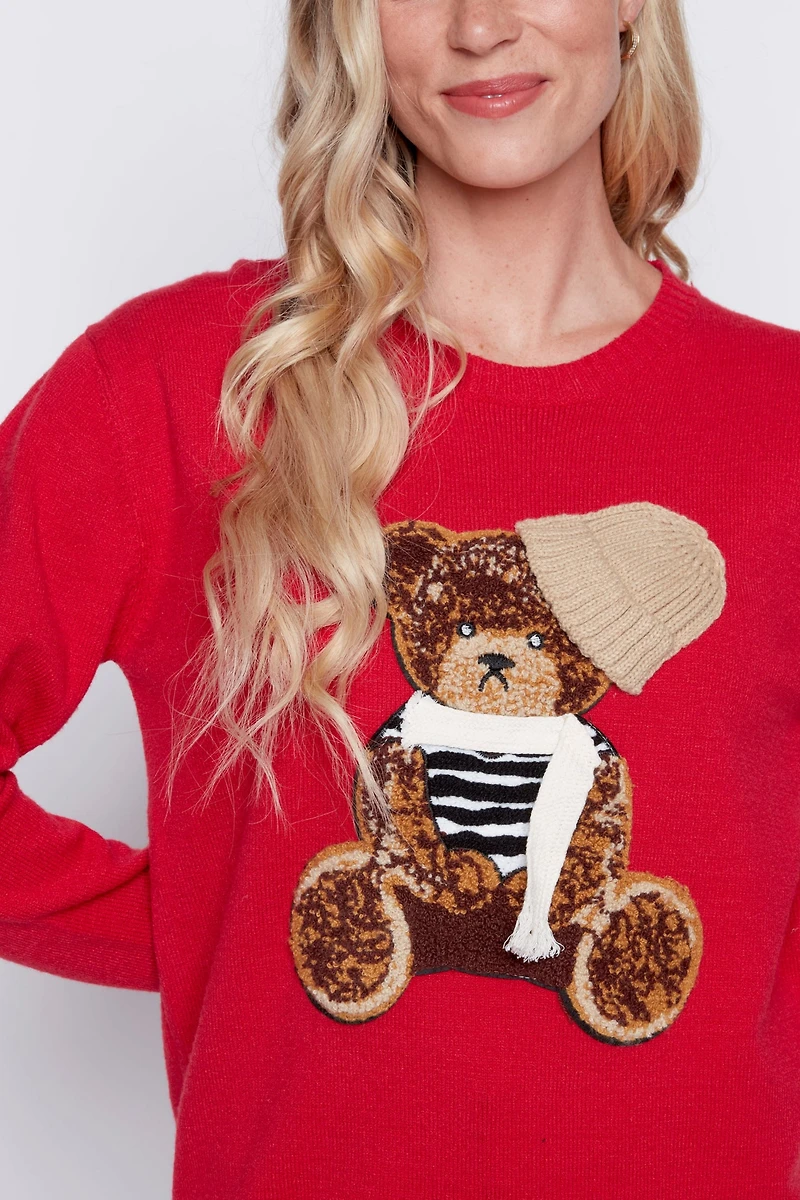 Le pull ourson d'hiver