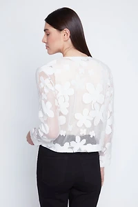 La veste florale au crochet