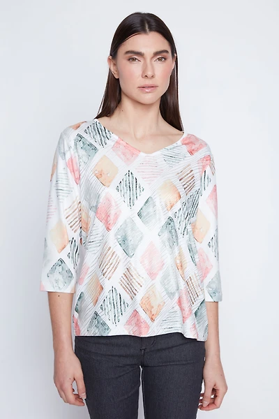 Diamond print top