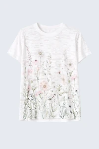 Burnout floral border top