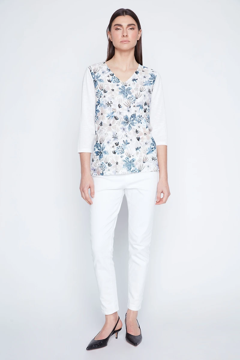 Floral print top