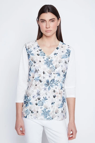 Floral print top