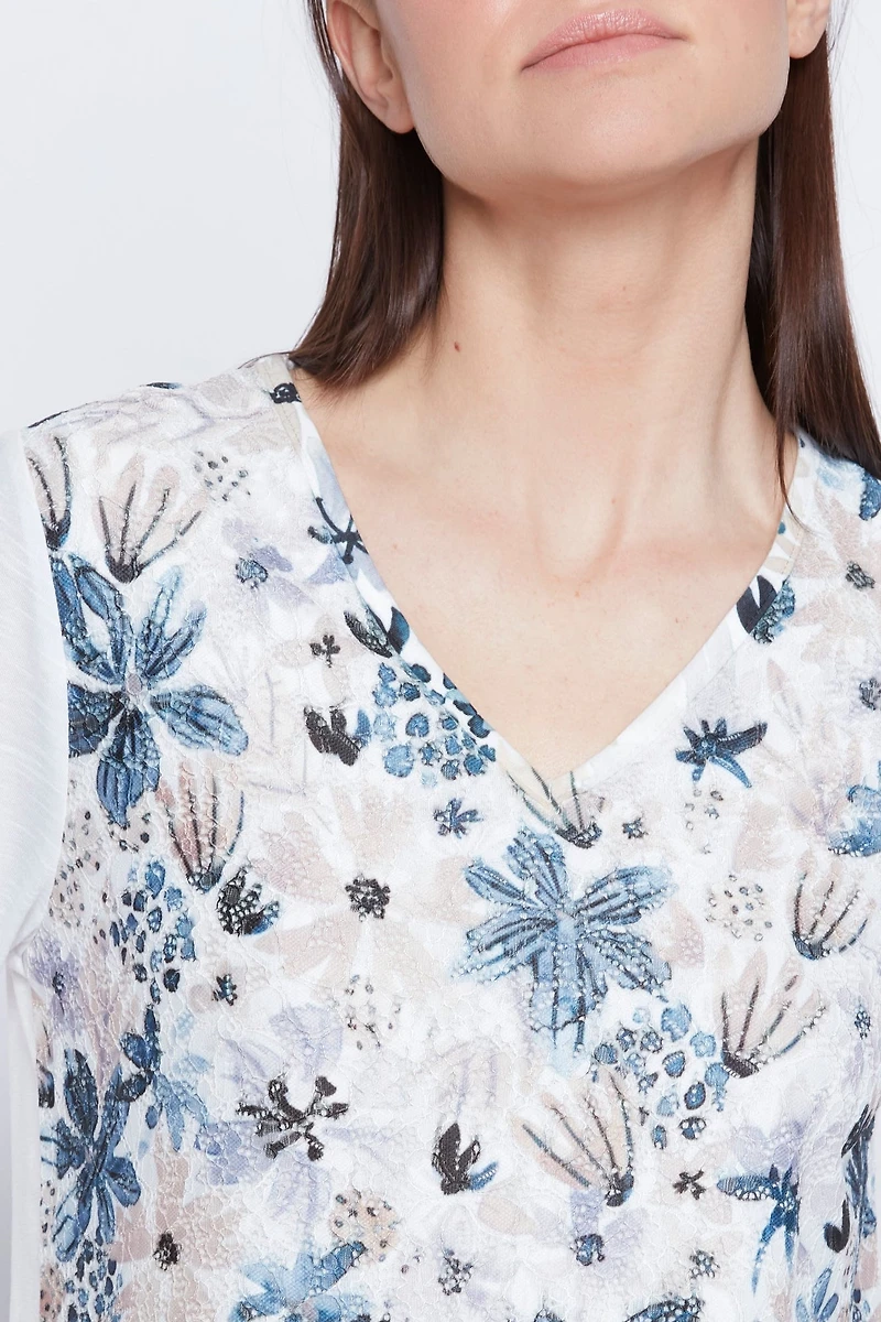 Floral print top