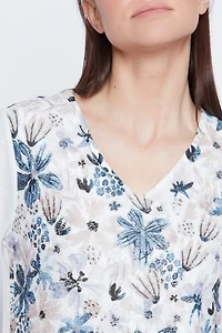 Floral print top