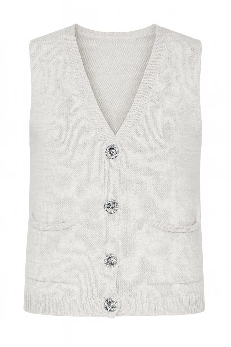 Button front vest
