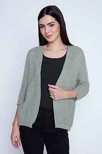 Cotton blend cardigan