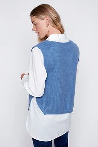 Pull over cable vest