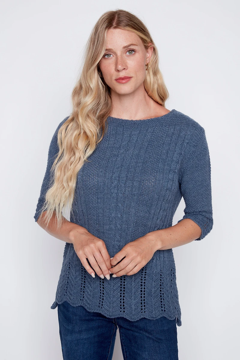 Le pull torsadé
