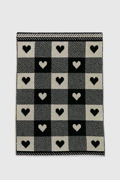 Hearts print scarf