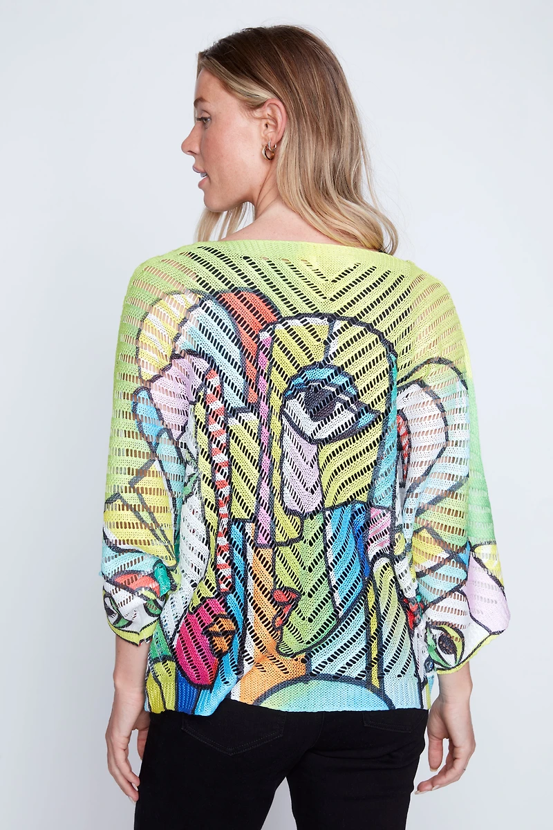 Le haut en crochet imprimé Picasso