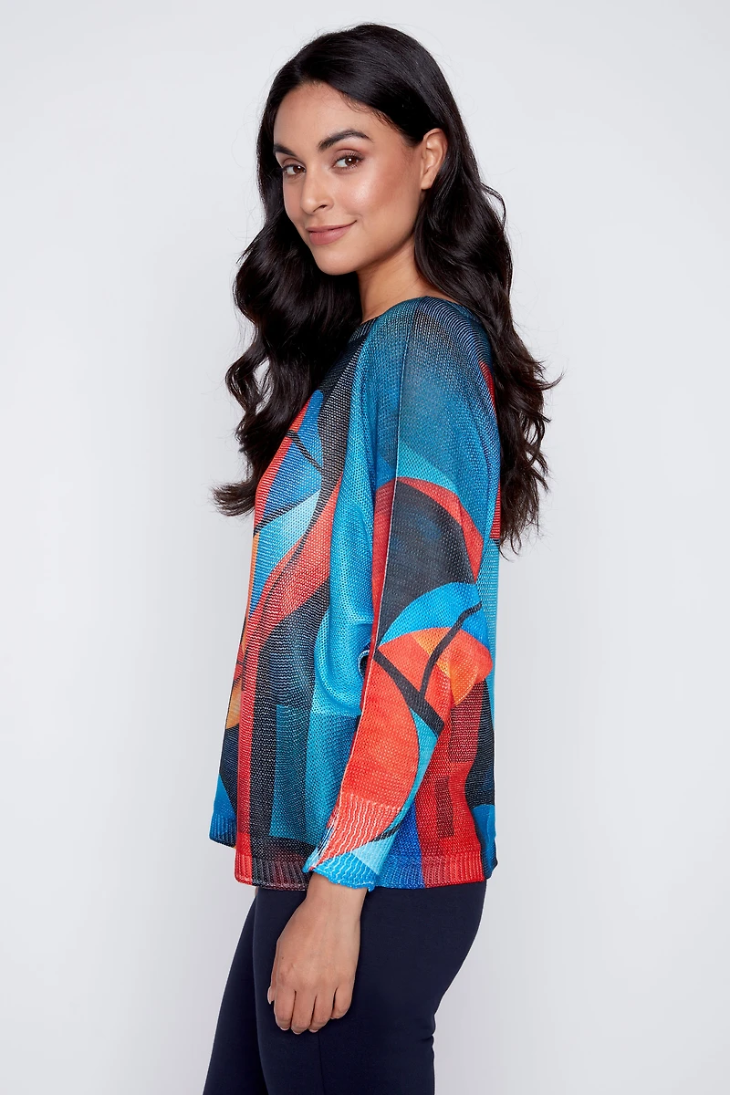 Abstract Picasso face sweater