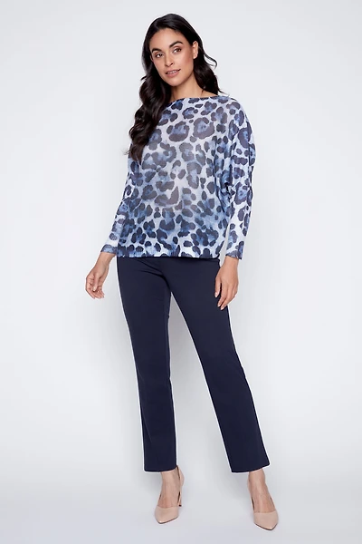 Le pull à imprimé animalier