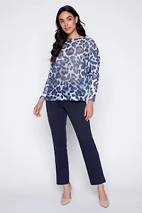 Animal print sweater