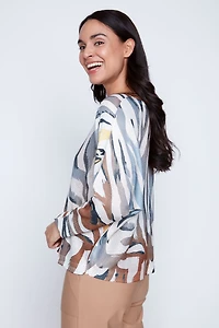 Le pull à rayures animales