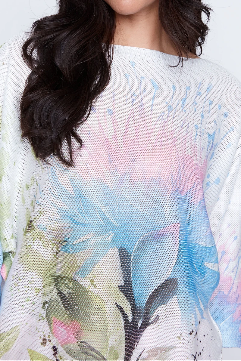Le pull à imprimé floral