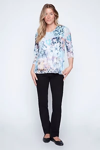 Le haut imprimé au crochet