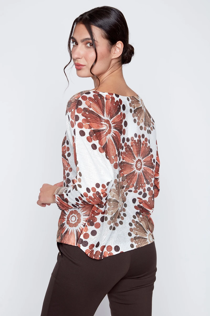 Molecular print sweater