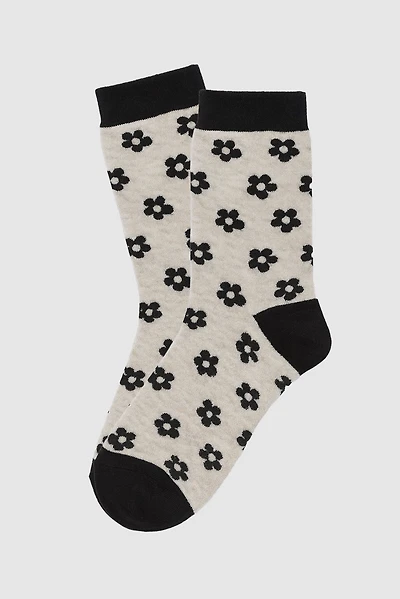 Mini daisies print socks