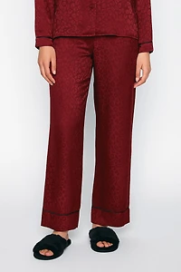 Animal print satin pyjama set