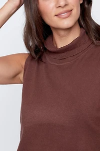 Soft knit solid turtleneck sweater