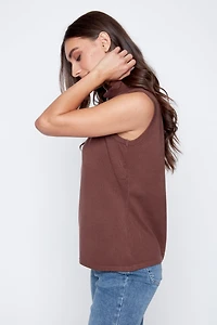 Soft knit solid turtleneck sweater