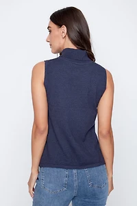 Soft knit solid turtleneck sweater