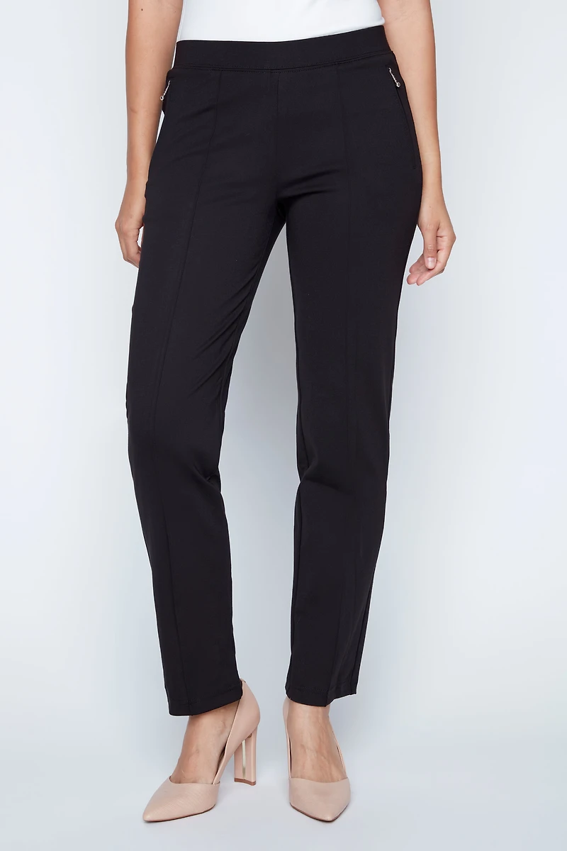 Pull on pdr pant with pintuck detail