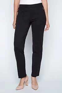 Pull on pdr pant with pintuck detail