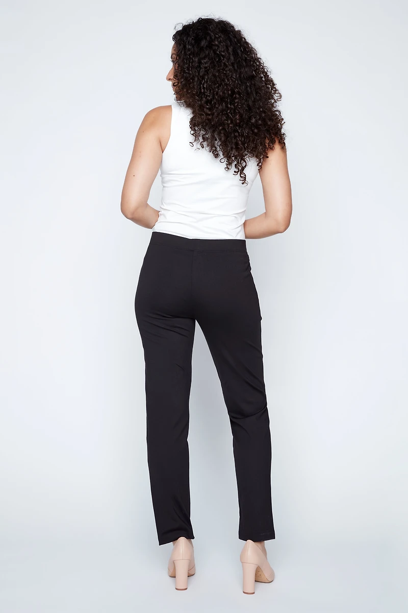 Pull on pdr pant with pintuck detail