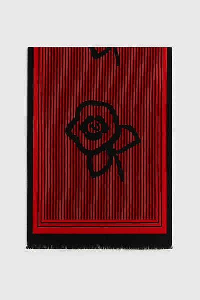 Big floral print scarf