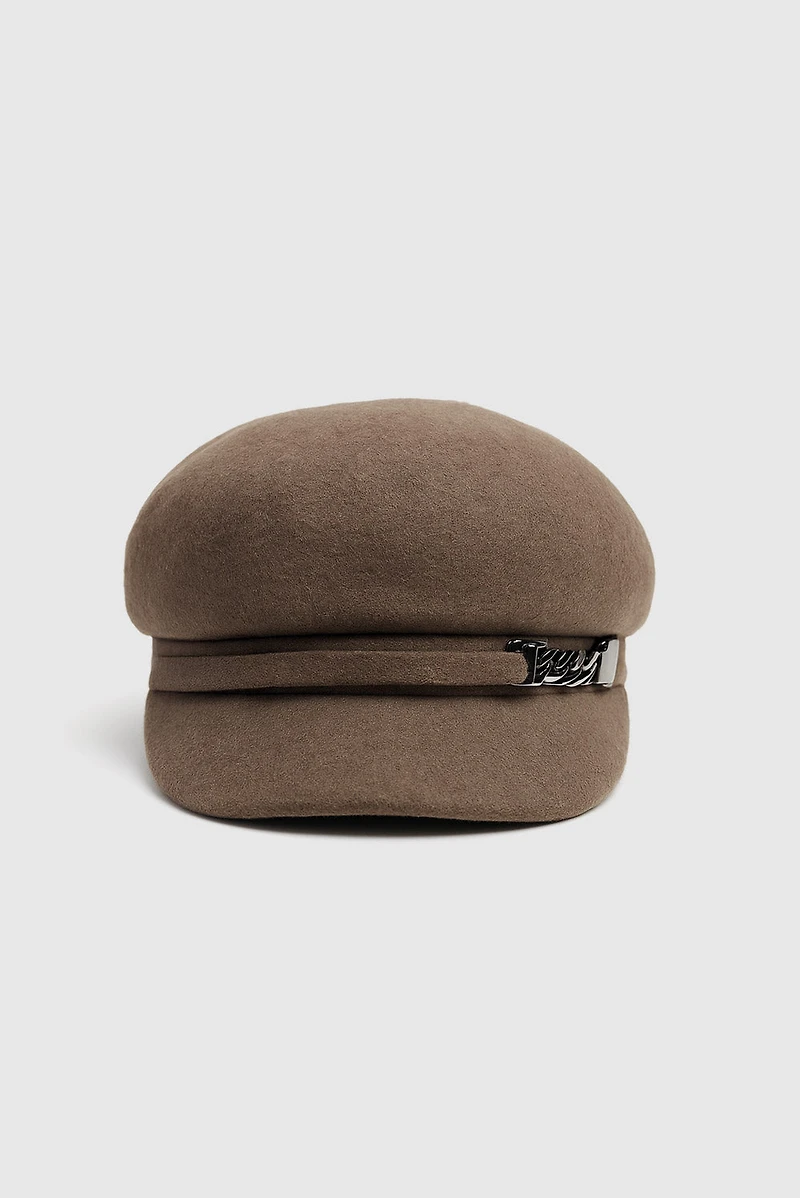 Solid wool cap