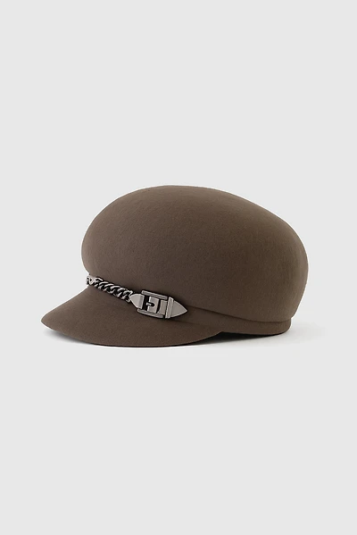 Solid wool cap
