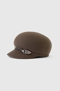 Solid wool cap