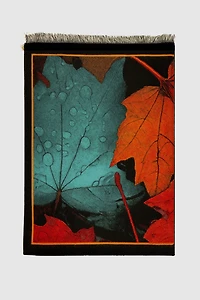 Maple leaf design scarf