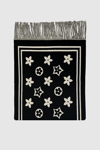 Modern floral print scarf