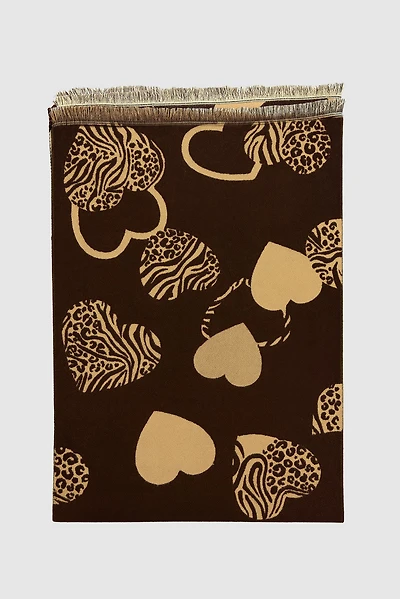 Assorted hearts scarf