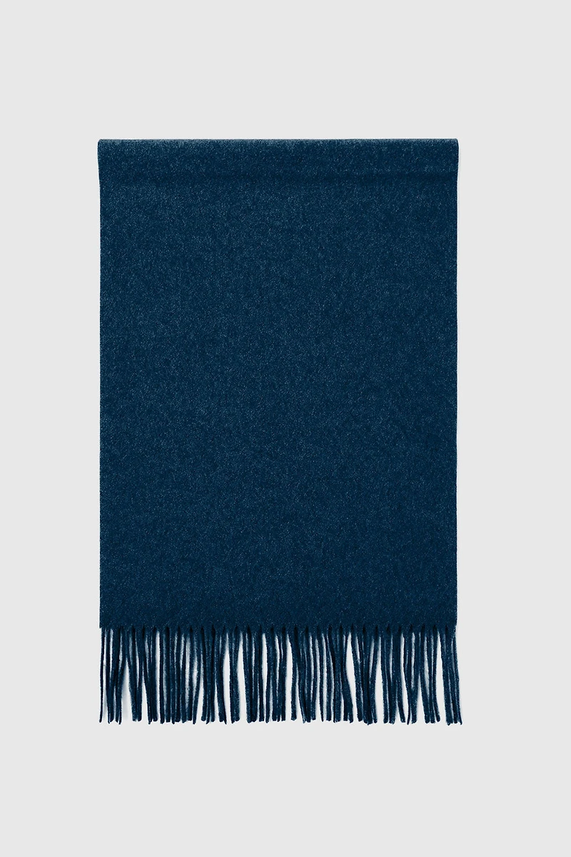 Solid wool blend scarf