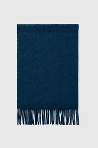 Solid wool blend scarf